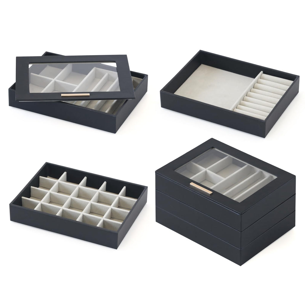 Bamboo Drawer Organizer 7-Piece Set — Kitchen & Office Storage