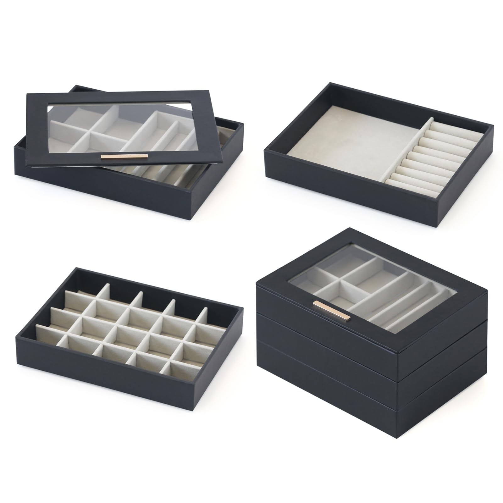 Bamboo Drawer Organizer 7-Piece Set — Kitchen & Office Storage