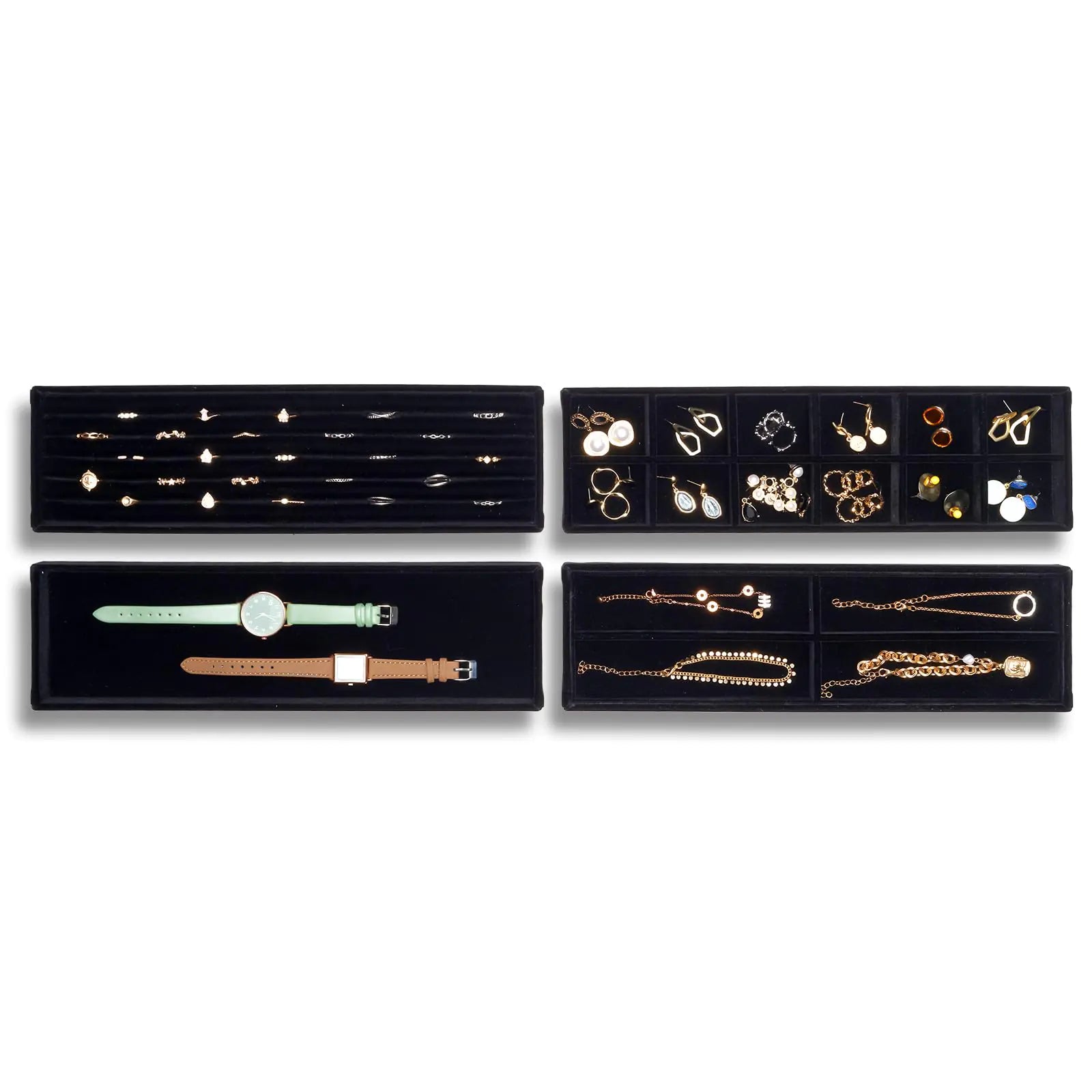 Bamboo Drawer Organizer 7-Piece Set — Kitchen & Office Storage