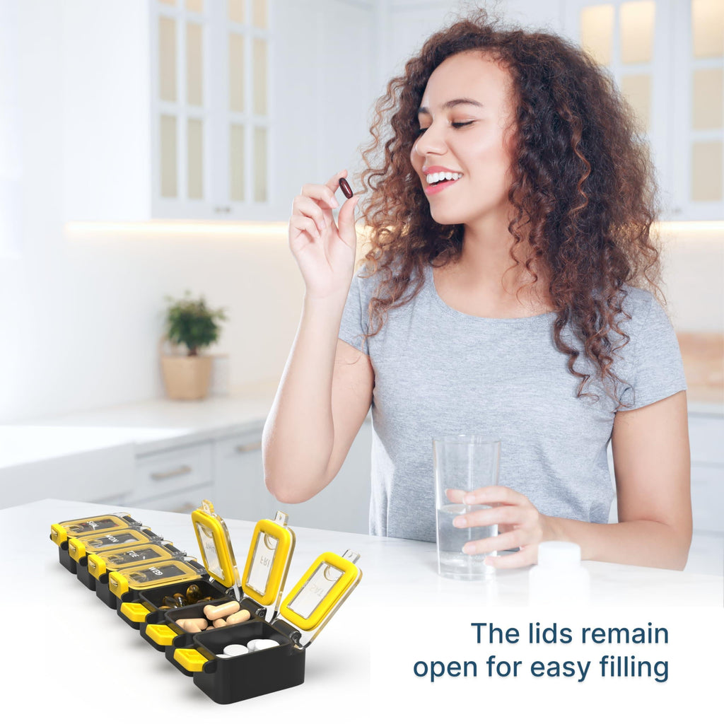 Keychain Pill Box Organizer
