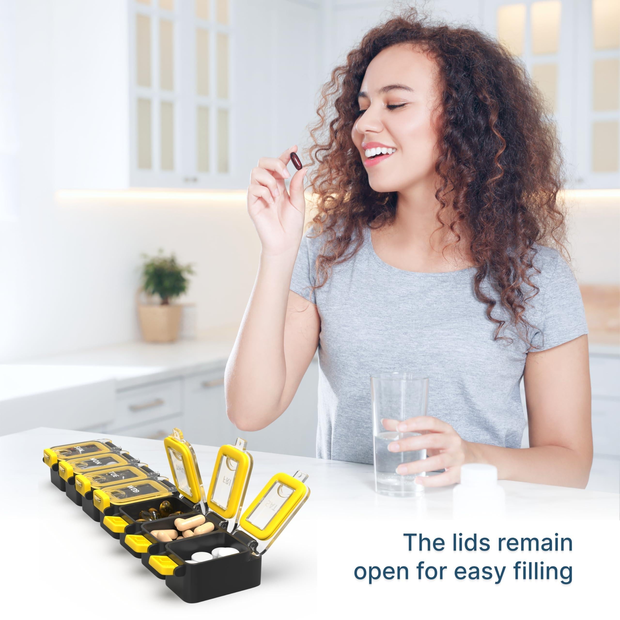 Keychain Pill Box Organizer