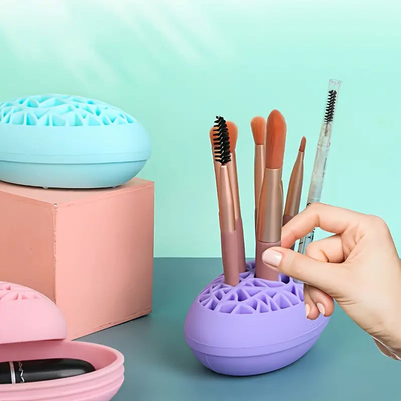 Swivel Makeup Brush Organizer