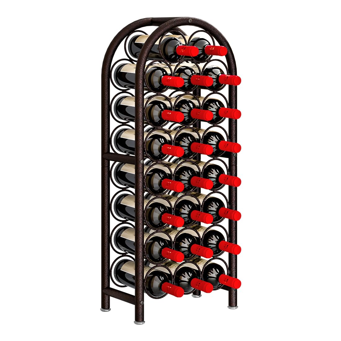 Dazioter Wine Rack Freestanding Floor Wine Bottle Holders Stands