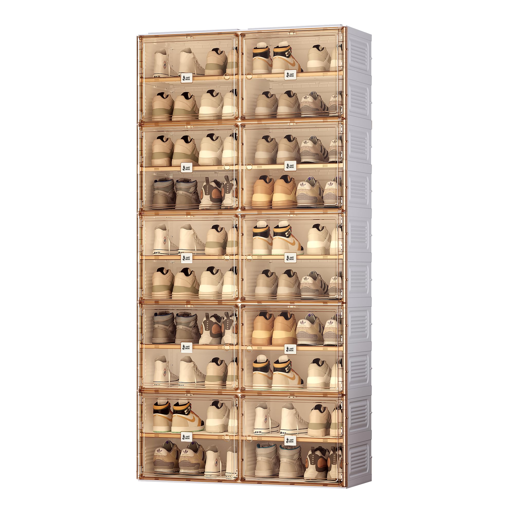 ANTBOX Portable Shoe Rack Organizer for Closet Entryway Stackable