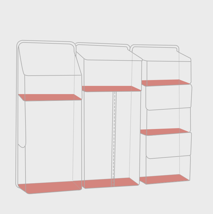 Closet Storage System Rack