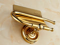 Waterproof Toilet Paper Holder - Gold Brass Design