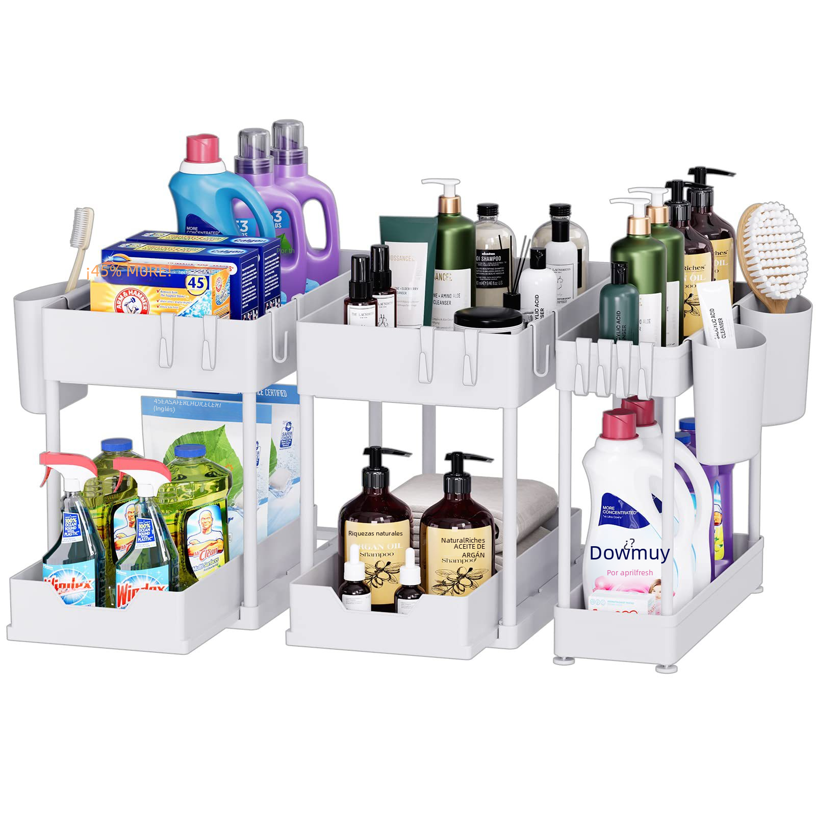 3-Piece Under-Sink Storage Organizer for