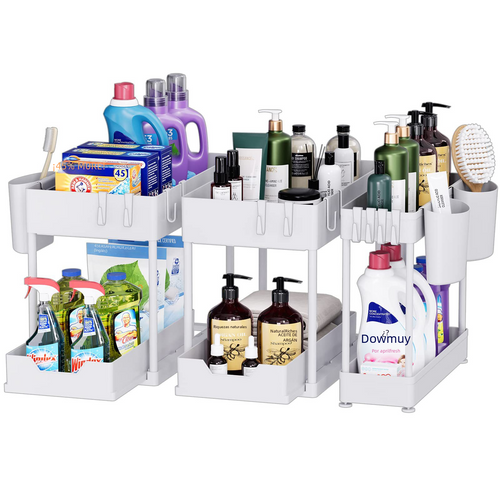 3-Piece Under-Sink Storage Organizer for