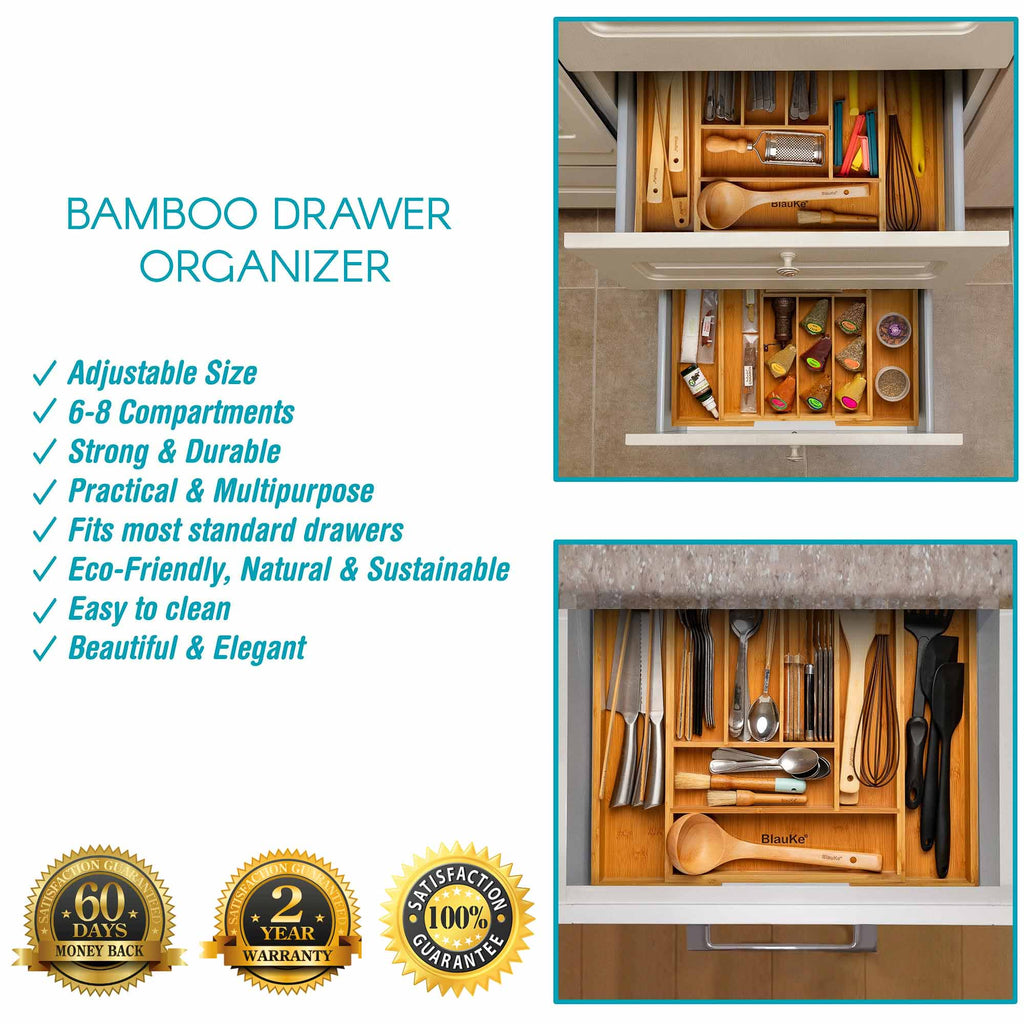 Adjustable Drawer Dividers Organizer Set — Home Storage Solution