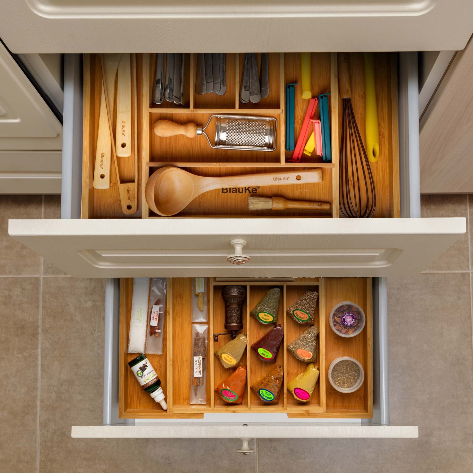 Adjustable Drawer Dividers Organizer Set — Home Storage Solution