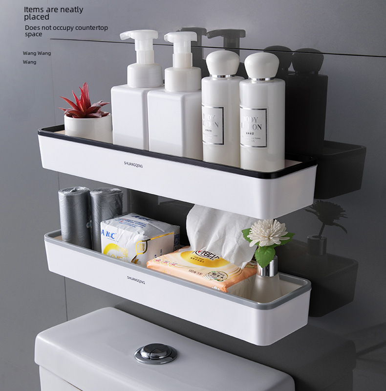 No Drilling Shower Caddy Rack Storage Organizer