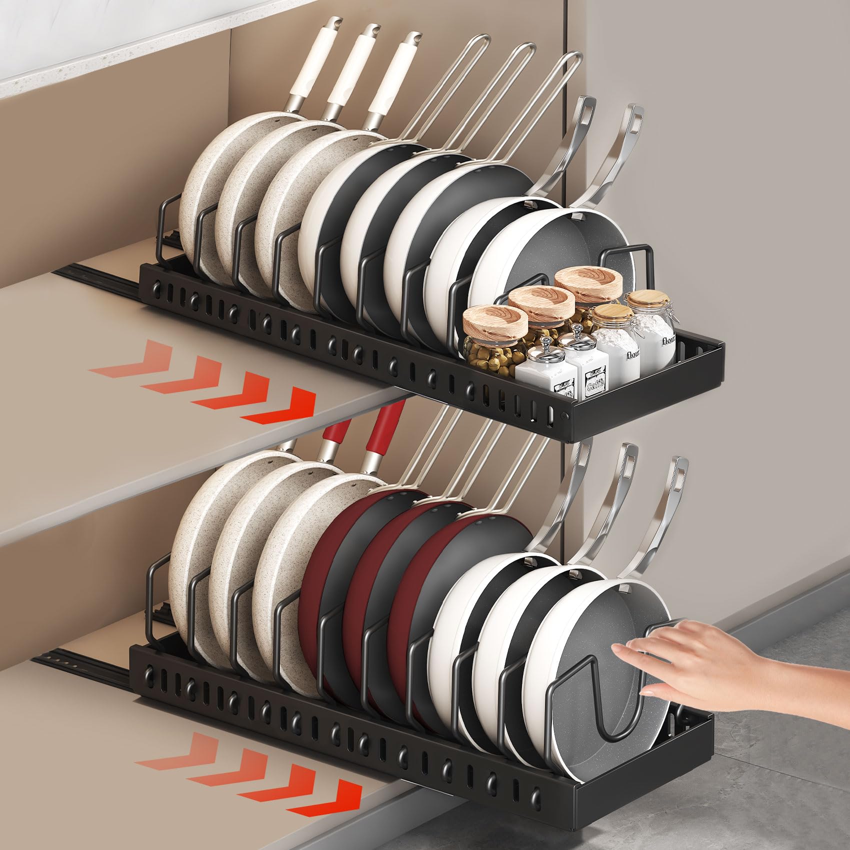 2-Tier Under Sink Cabinet Organizer — Bathroom & Kitchen Storage