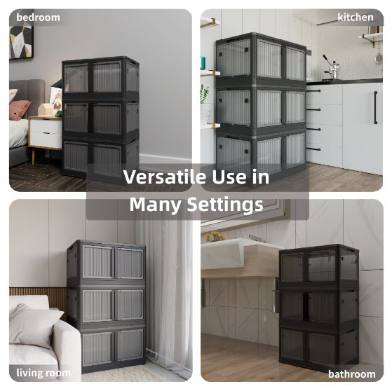 Stackable Refrigerator Organizer Bins — Fridge Storage Containers Set