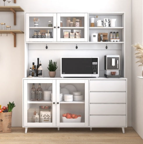Space-Saving Shelf Risers Set of 2 — Cabinet & Pantry Storage Organizer