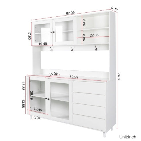Space-Saving Shelf Risers Set of 2 — Cabinet & Pantry Storage Organizer