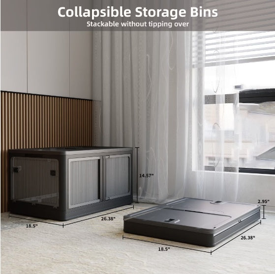 Stackable Refrigerator Organizer Bins — Fridge Storage Containers Set