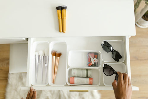 4-Layer Acrylic Drawer Organizer — Clear Desktop & Kitchen Storage