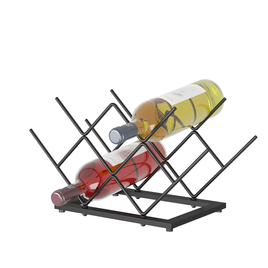 Set of 4 Refrigerator Wine & Bottle Rack Organizer — Fridge Storage